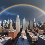 arcoiris en la ciudad
