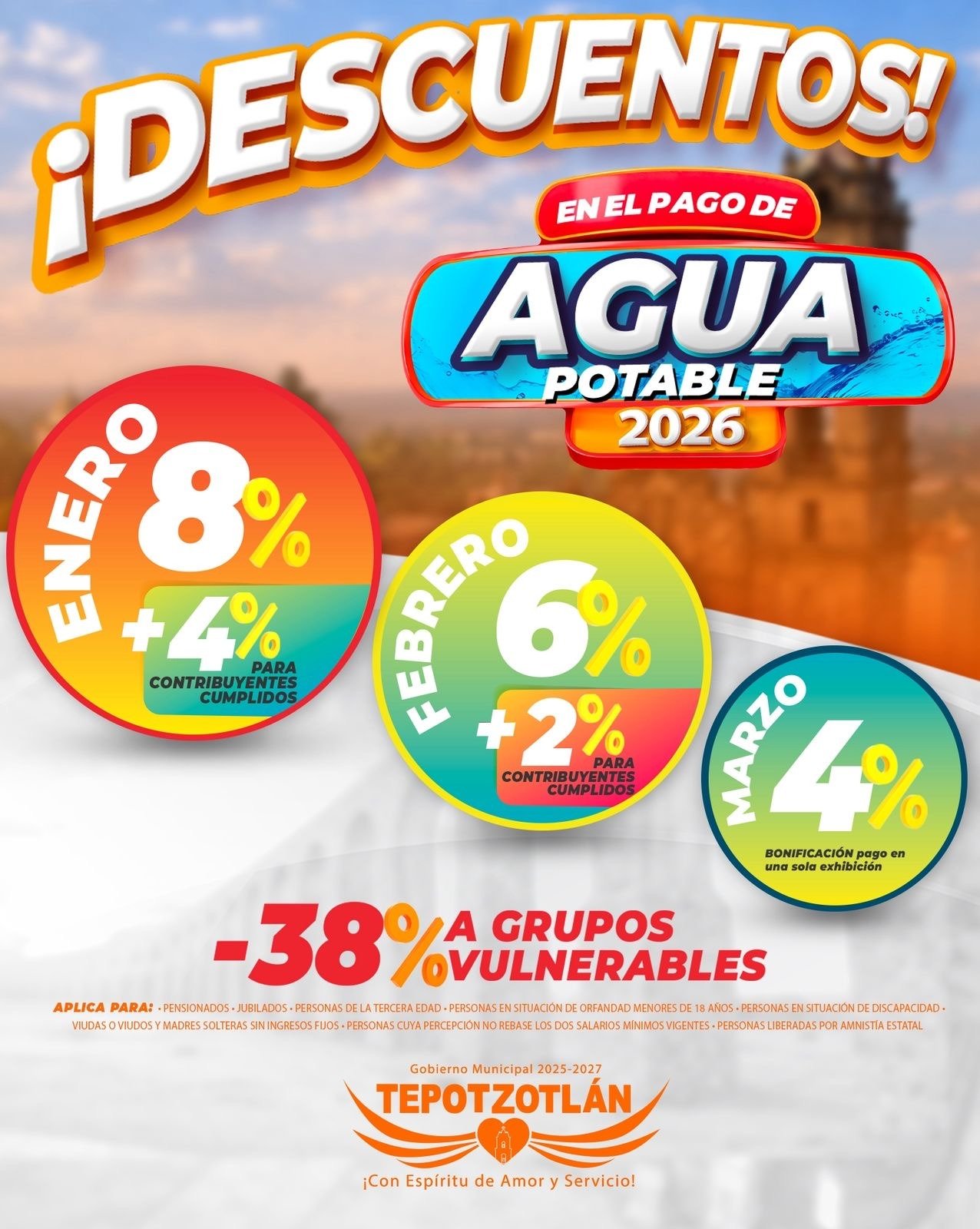 ANUNCIAN DESCUENTOS POR PAGO ANTICIPADO DE PREDIAL Y AGUA EN ...